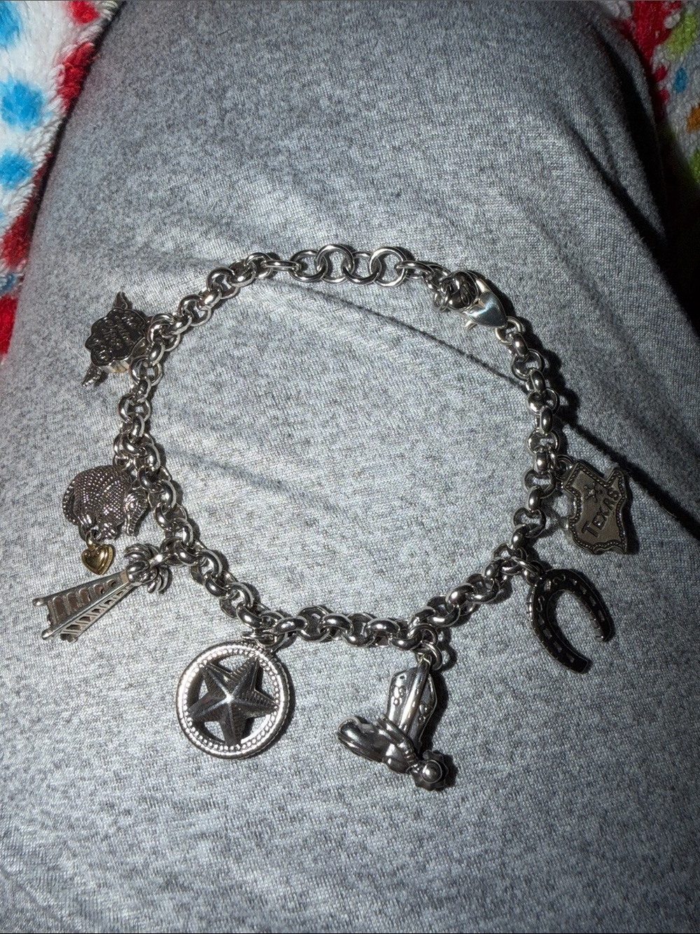 Brighton Texas Themed Charm Bracelet